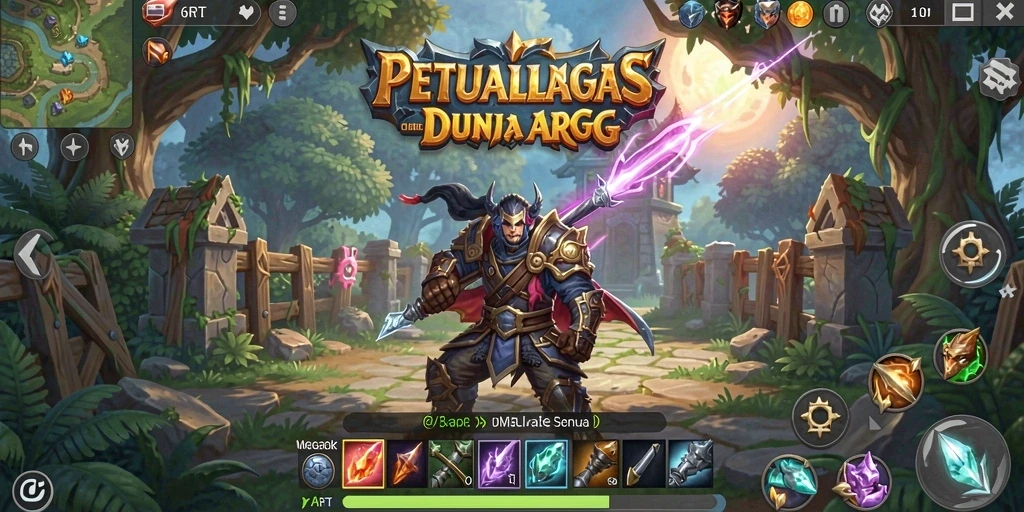 Tampilan gameplay seru dalam <strong>6RT</strong> yang menampilkan pertarungan epik dan eksplorasi dunia.