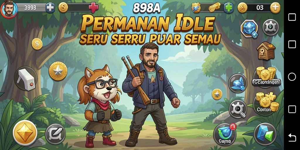 Tampilan gameplay seru dan santai dari 898A.