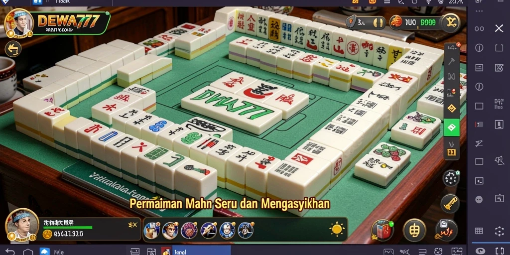 Tampilan menarik dari gameplay Mahjong di DEWA777.