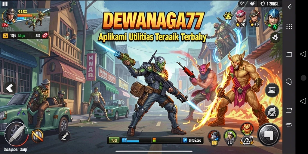 Tampilan antarmuka DEWANAGA77 yang intuitif dan user-friendly.