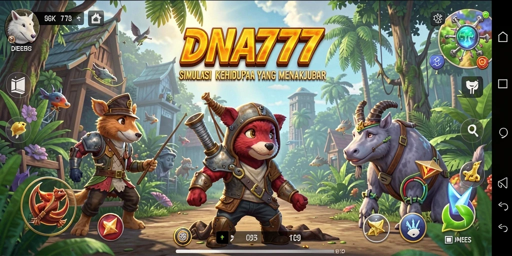 Tangkapan layar dari gameplay DNA777 yang menggambarkan momen seru dalam simulasi.