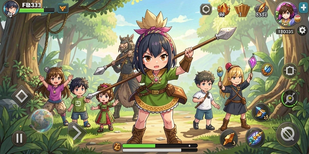 Gameplay menakjubkan dari FB333 dengan karakter anime terbaik.