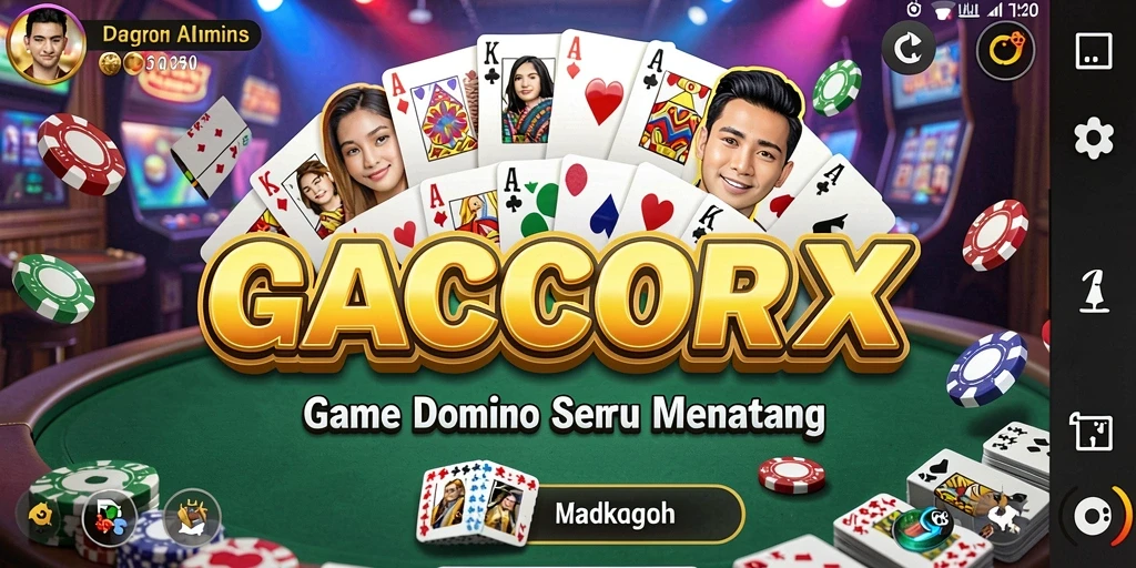 Tampilan gameplay Domino yang seru dan interaktif