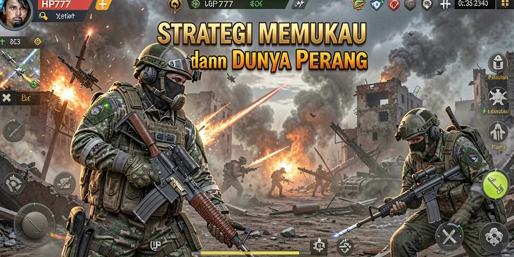Screenshot HP777 menampilkan momen intens dalam pertarungan strategi.