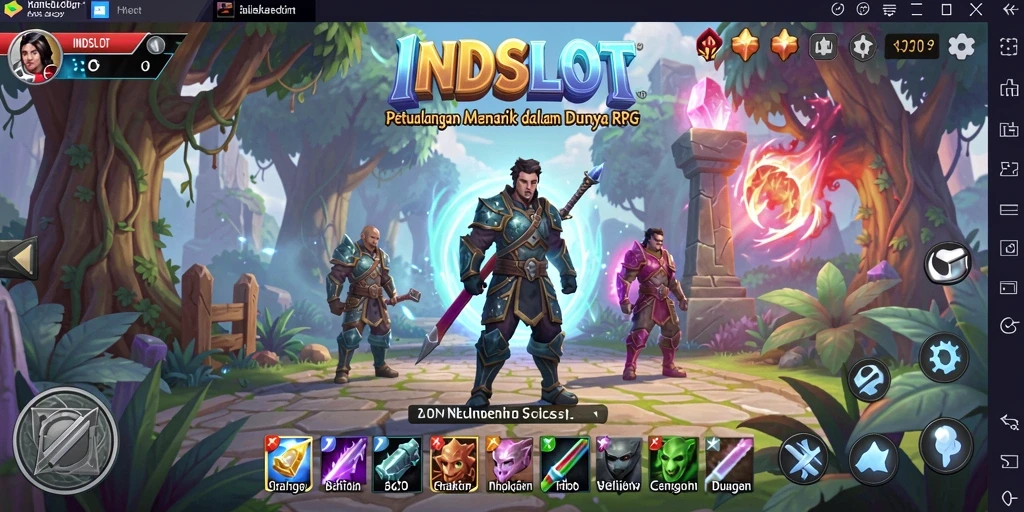 Tampilan gameplay menarik di dunia RPG INDSLOT.