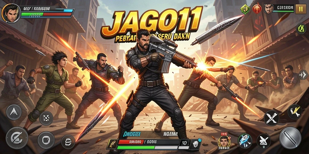 Screenshot JAGO11 menunjukkan intensitas aksi dalam permainan yang memikat.