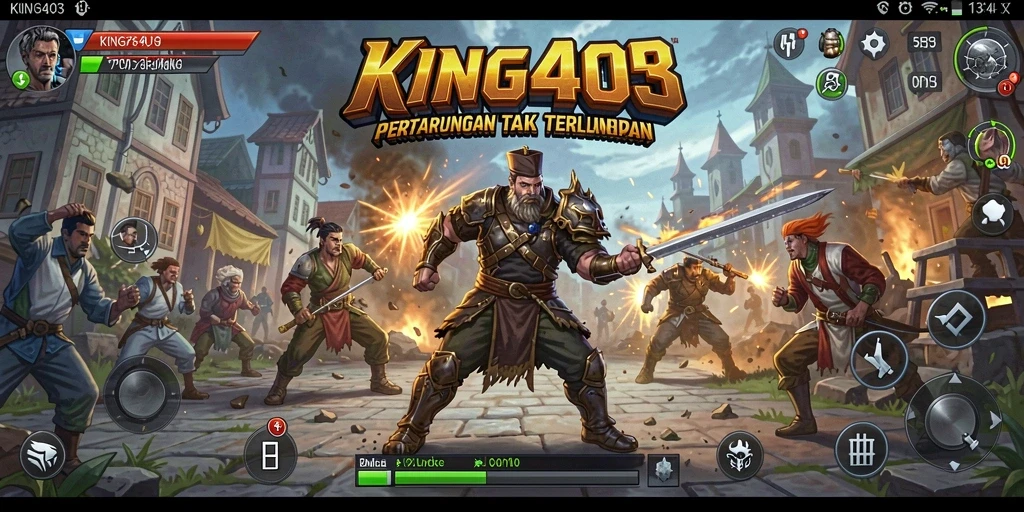 Tampilan gameplay KING403 menampilkan pertarungan dengan karakter yang beragam dan menarik.