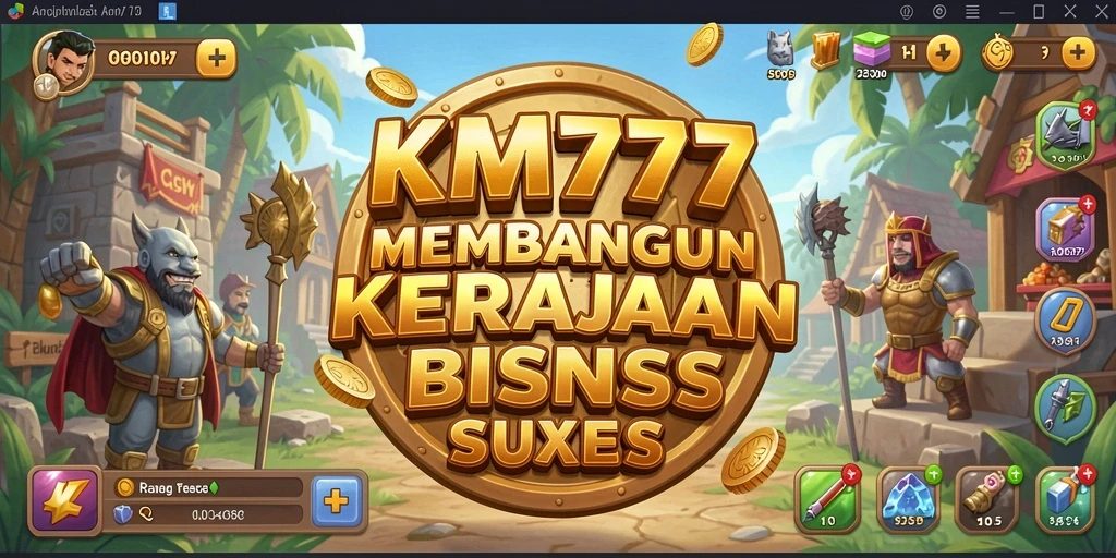 Tampilan gameplay seru dari KM777 sebagai game Tycoon.