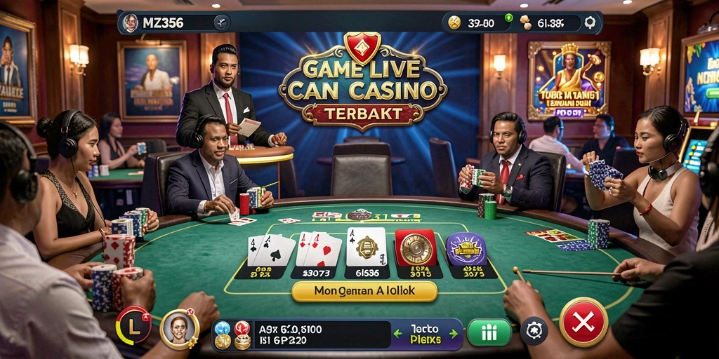 Tampilan gameplay MZ356 yang menarik dan interaktif dalam Live Casino.