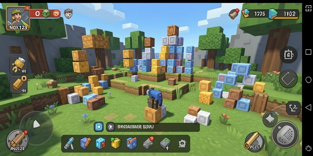 Gameplay seru dan menantang dari NOX123 dalam sesi Puzzle.