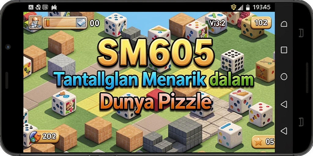 Tampilan gameplay SM605 yang mendebarkan dalam menyelesaikan puzzle.