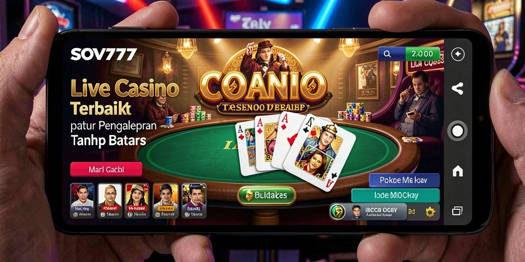 Tampilan gameplay Live Casino SOV777 yang menegangkan dan interaktif.