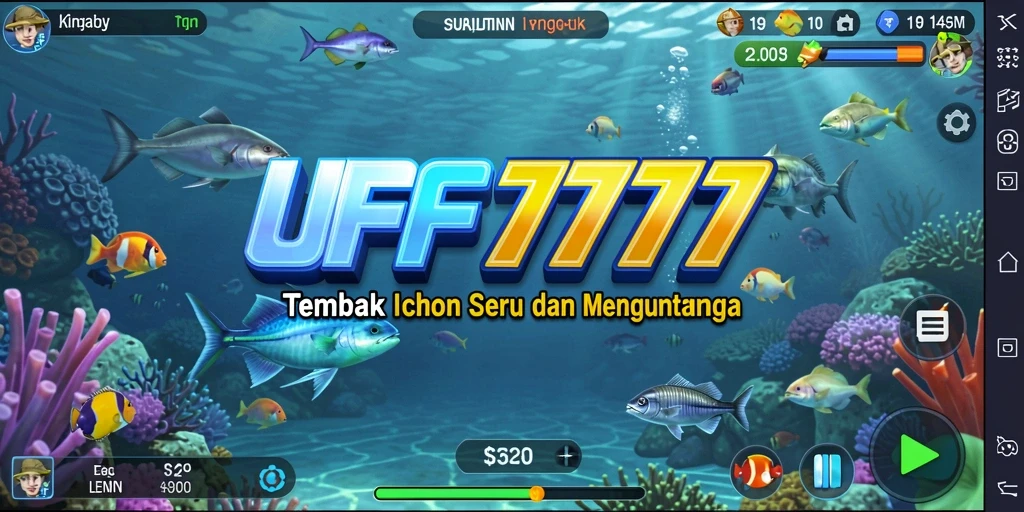 Screenshot gameplay Tembak Ikan UFO777 yang penuh aksi.