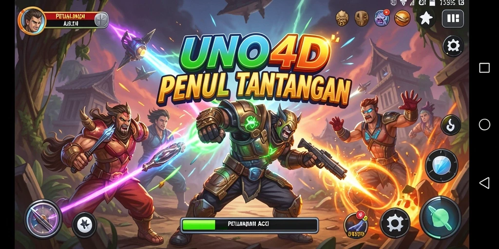 Gameplay seru dengan aksi penuh tantangan di UNO4D.