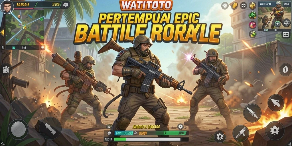 Gameplay mendebarkan WATITOTO dalam aksi Battle Royale.