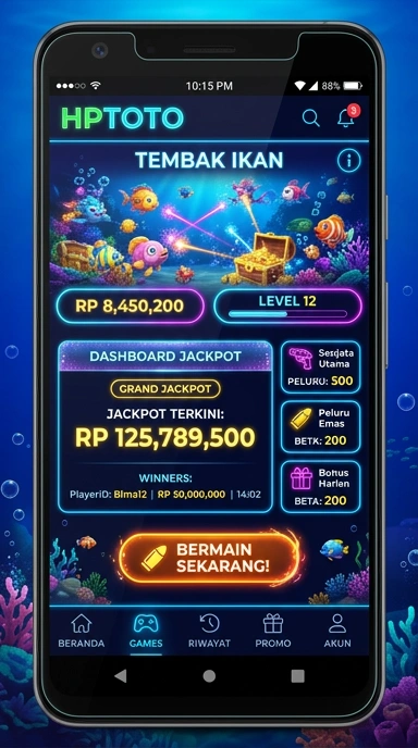 Tampilan utama aplikasi hptoto yang intuitif dan mudah digunakan.
